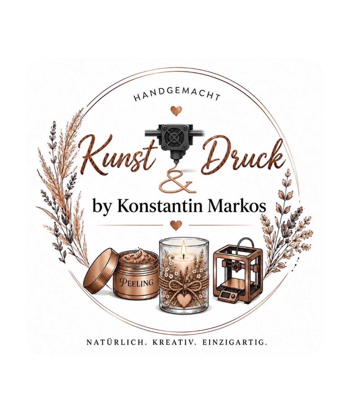 Logo Kunst und Druck by Konstantin Markos